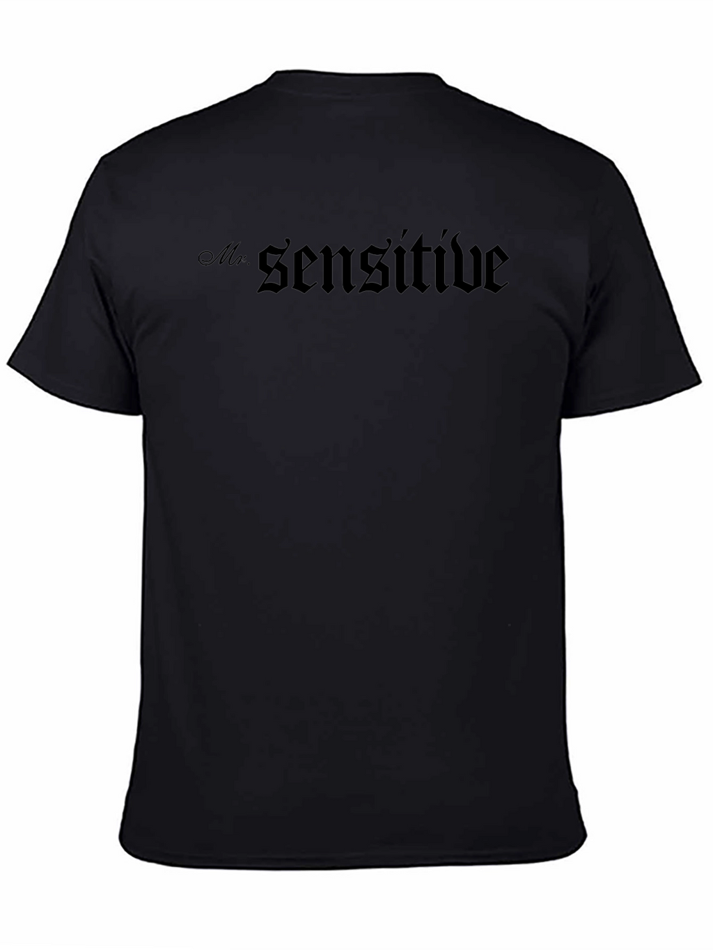 Mr. Sensitive Black Graphic T-Shirt