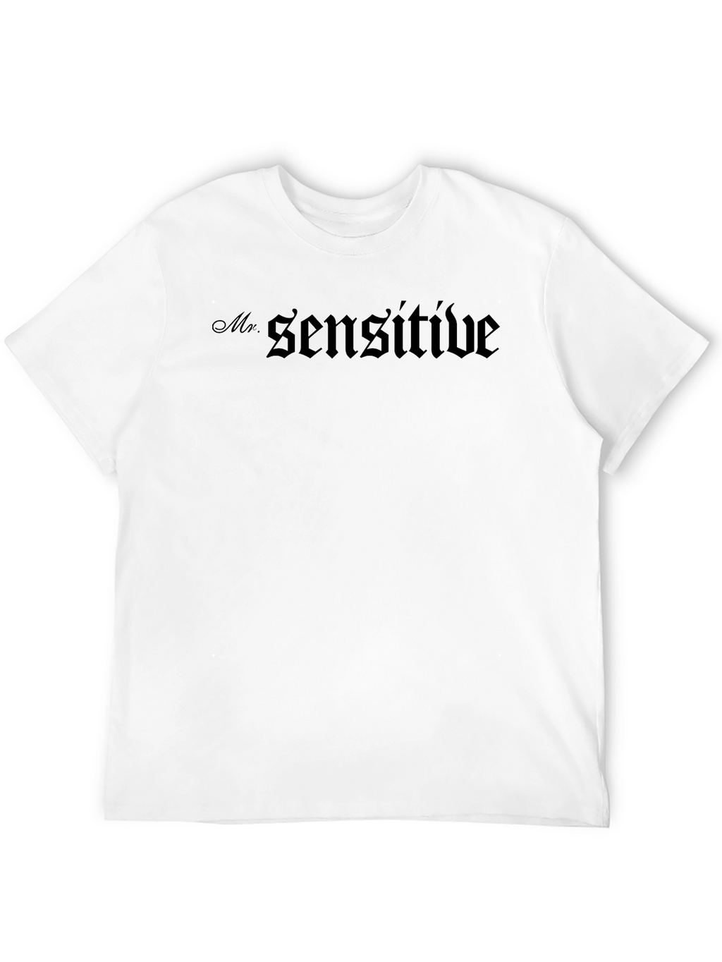 Mr. Sensitive Black Graphic T-Shirt