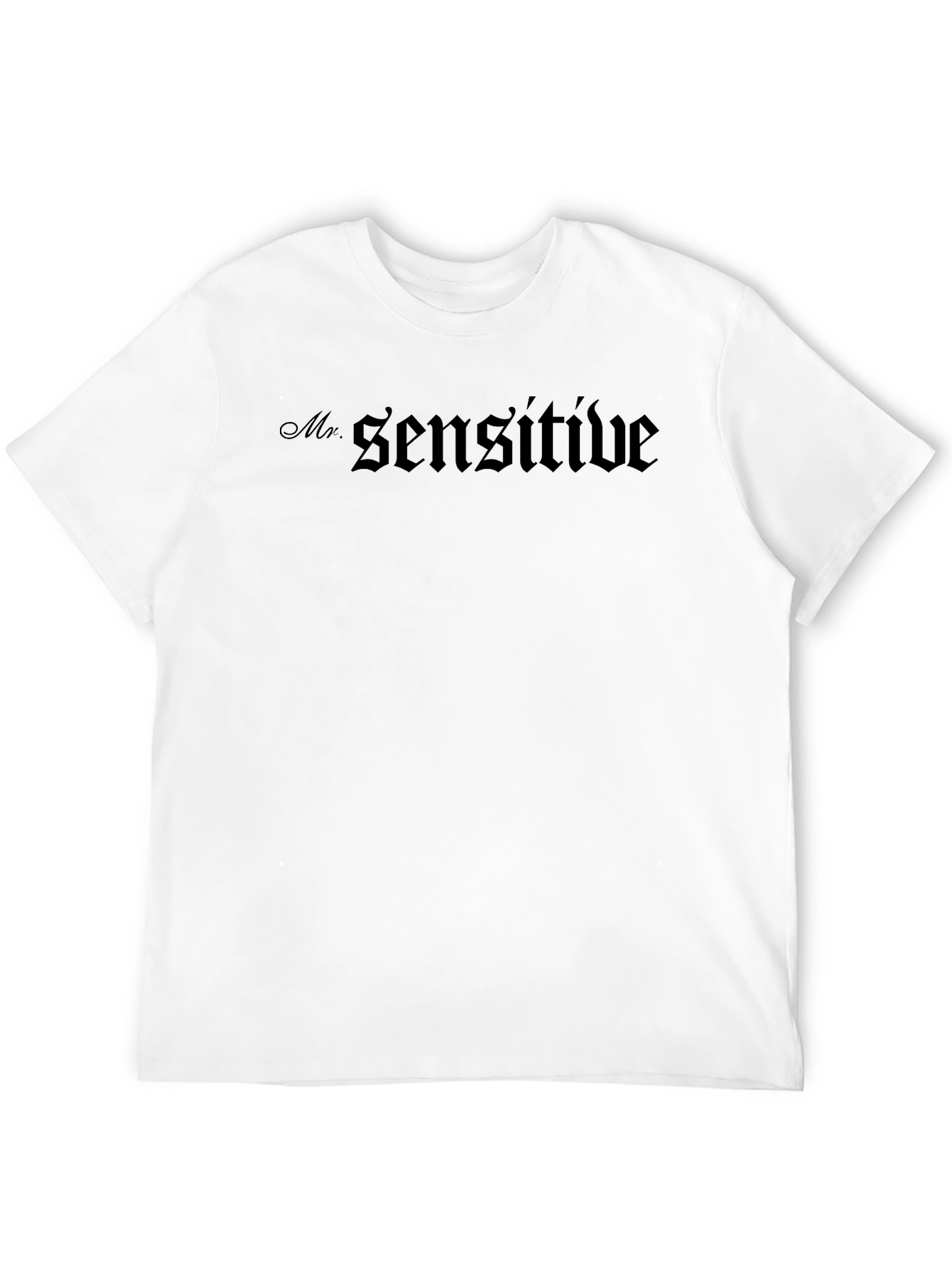 Mr. Sensitive Black Graphic T-Shirt