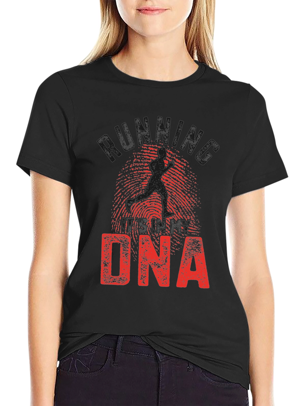 Running DNA Graphic Print T-Shirt