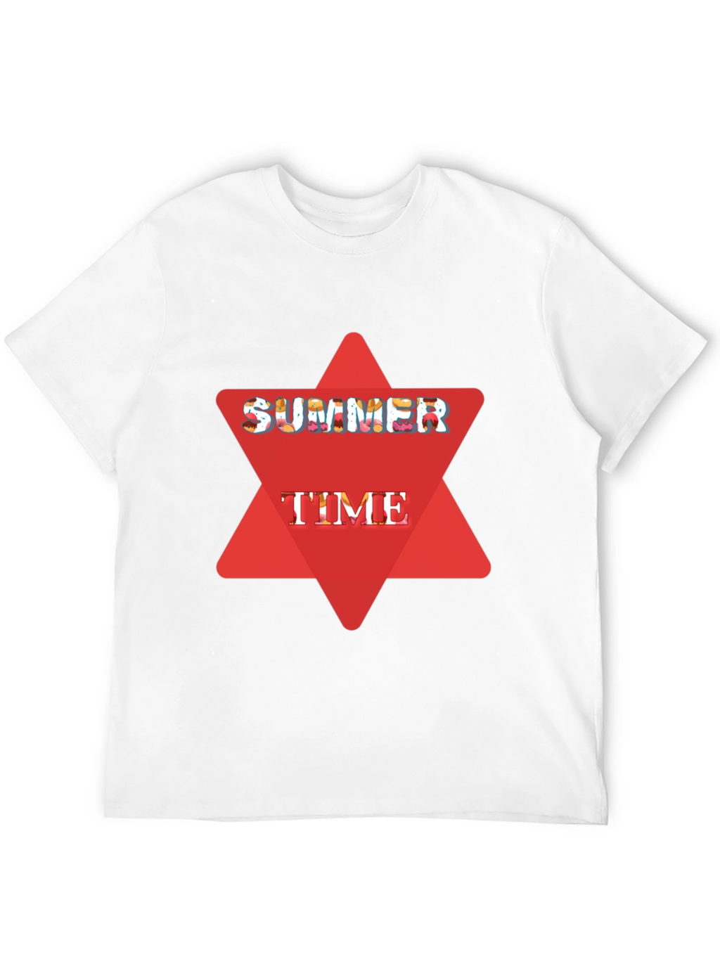 Summer Time Black Graphic T-Shirt
