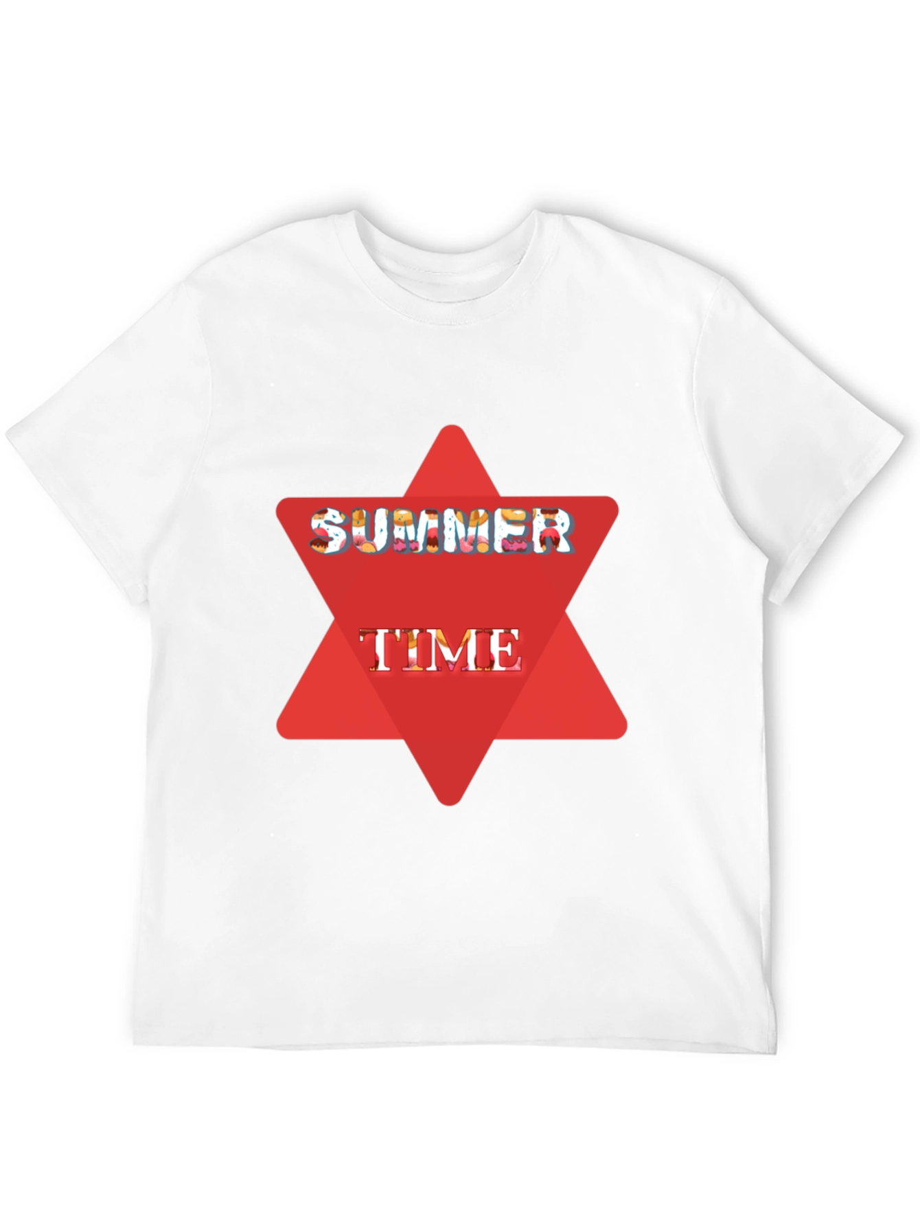 Summer Time Black Graphic T-Shirt
