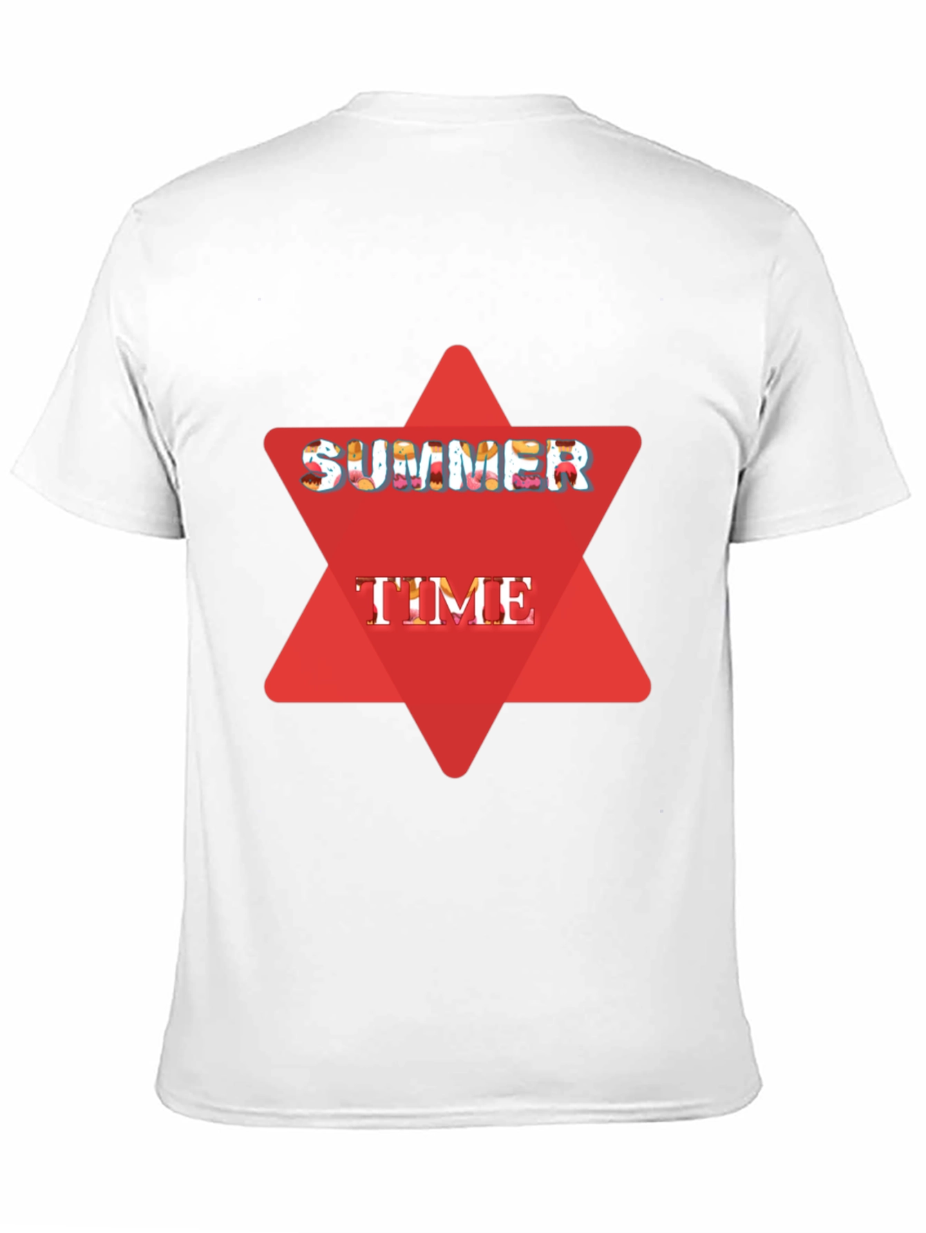 Summer Time Black Graphic T-Shirt