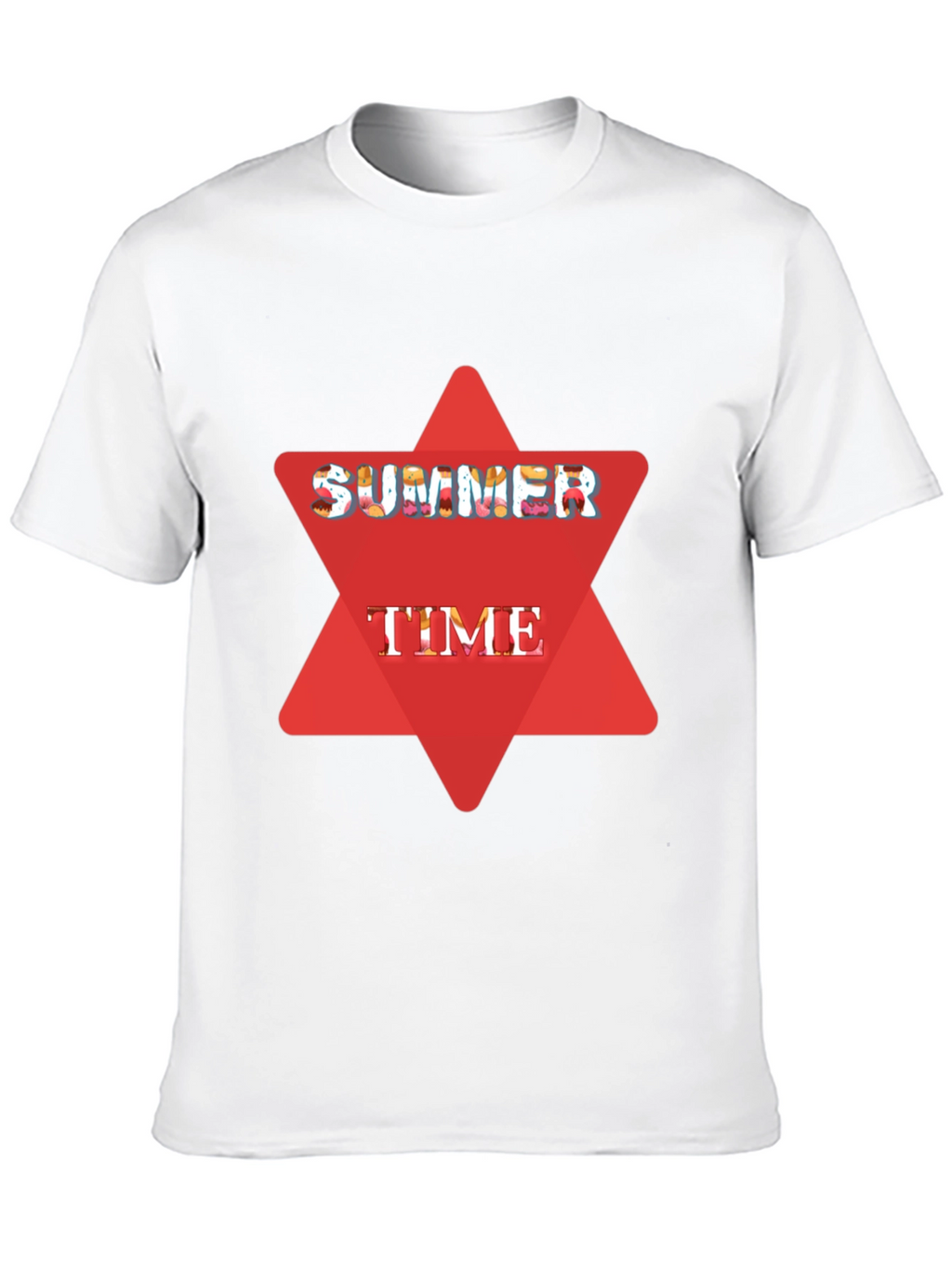 Summer Time Black Graphic T-Shirt