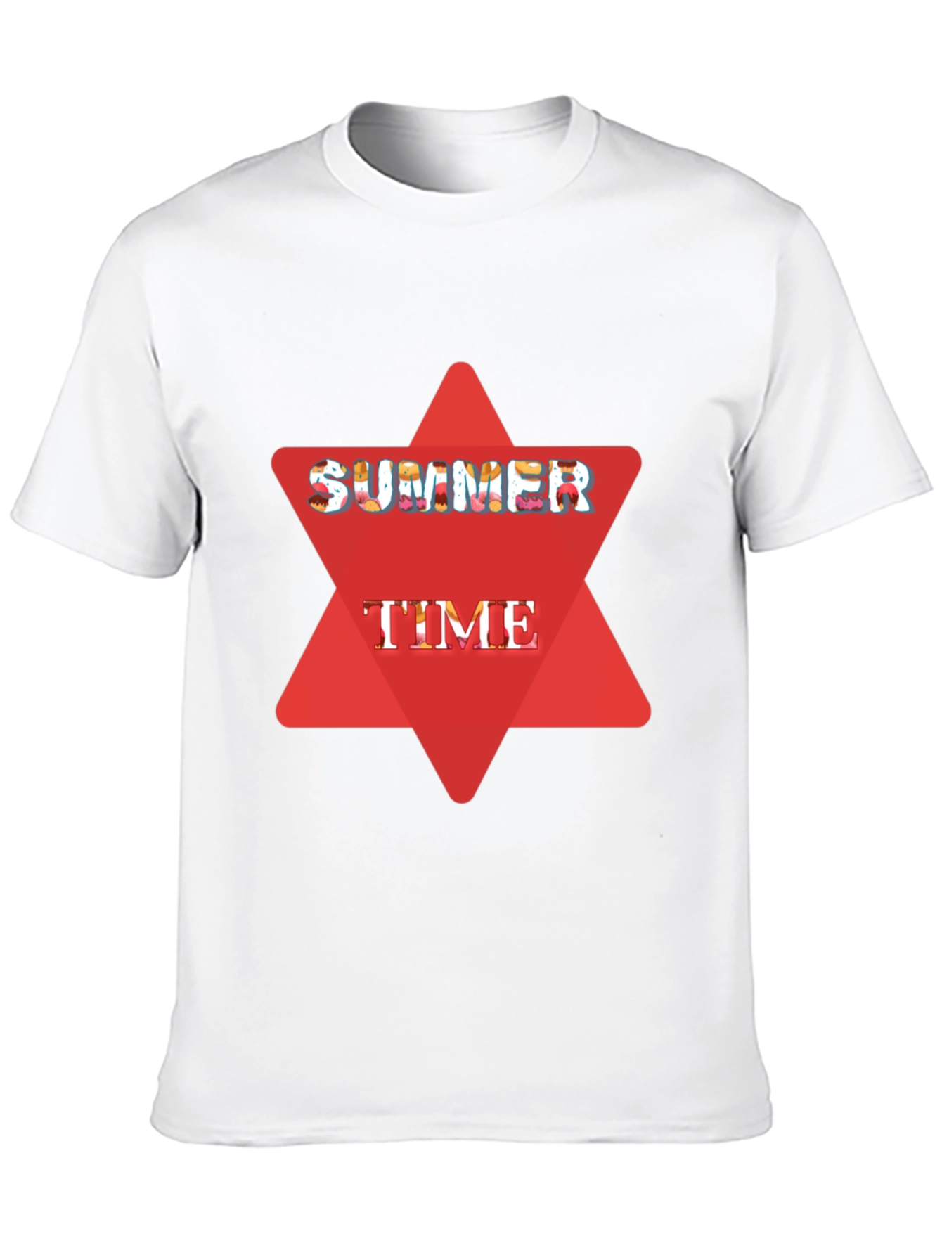 Summer Time Black Graphic T-Shirt