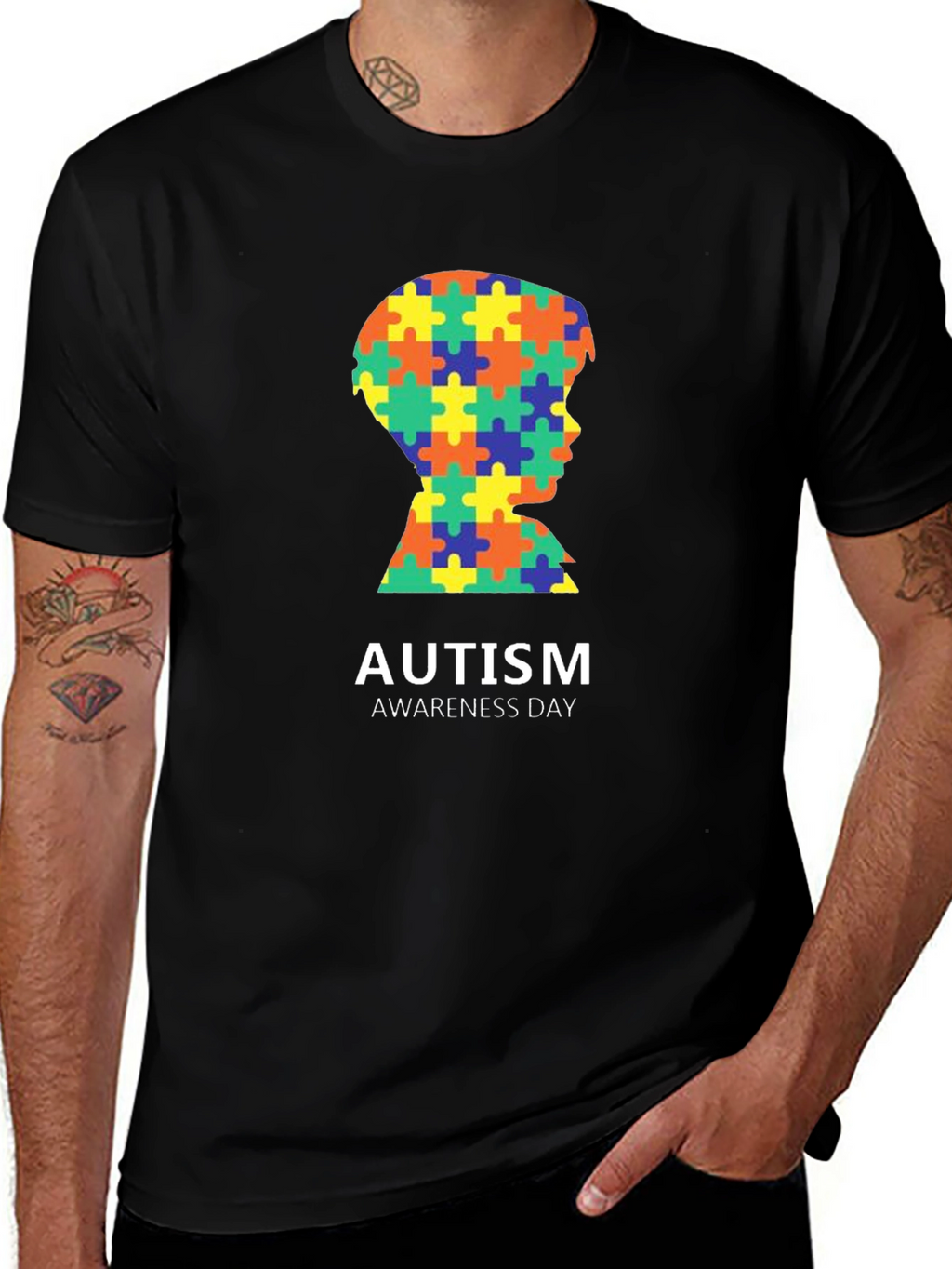 Autism Awareness Day Puzzle Piece T-Shirt