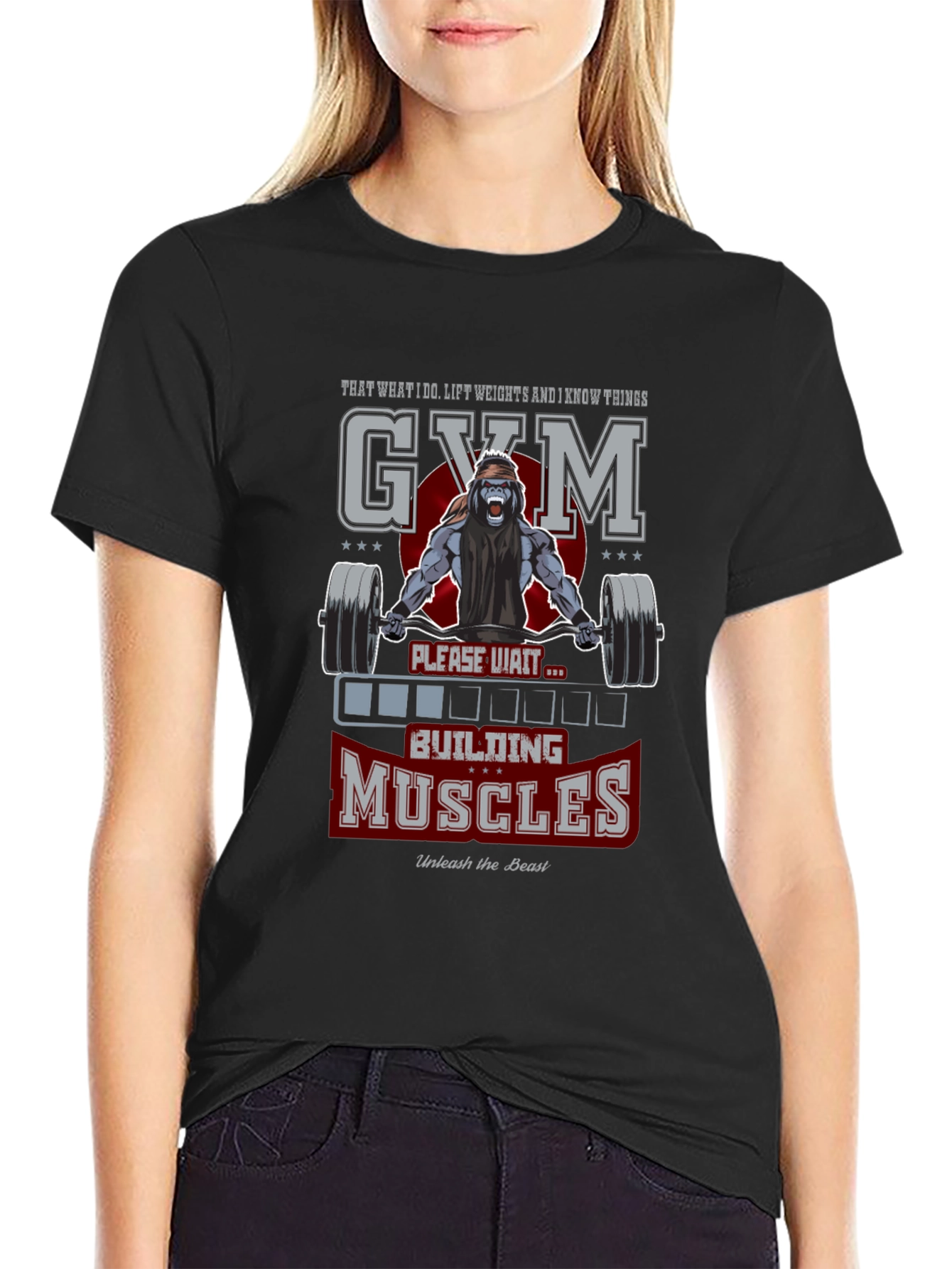 Gym Gorilla Graphic T-Shirt Unleash the Beast!