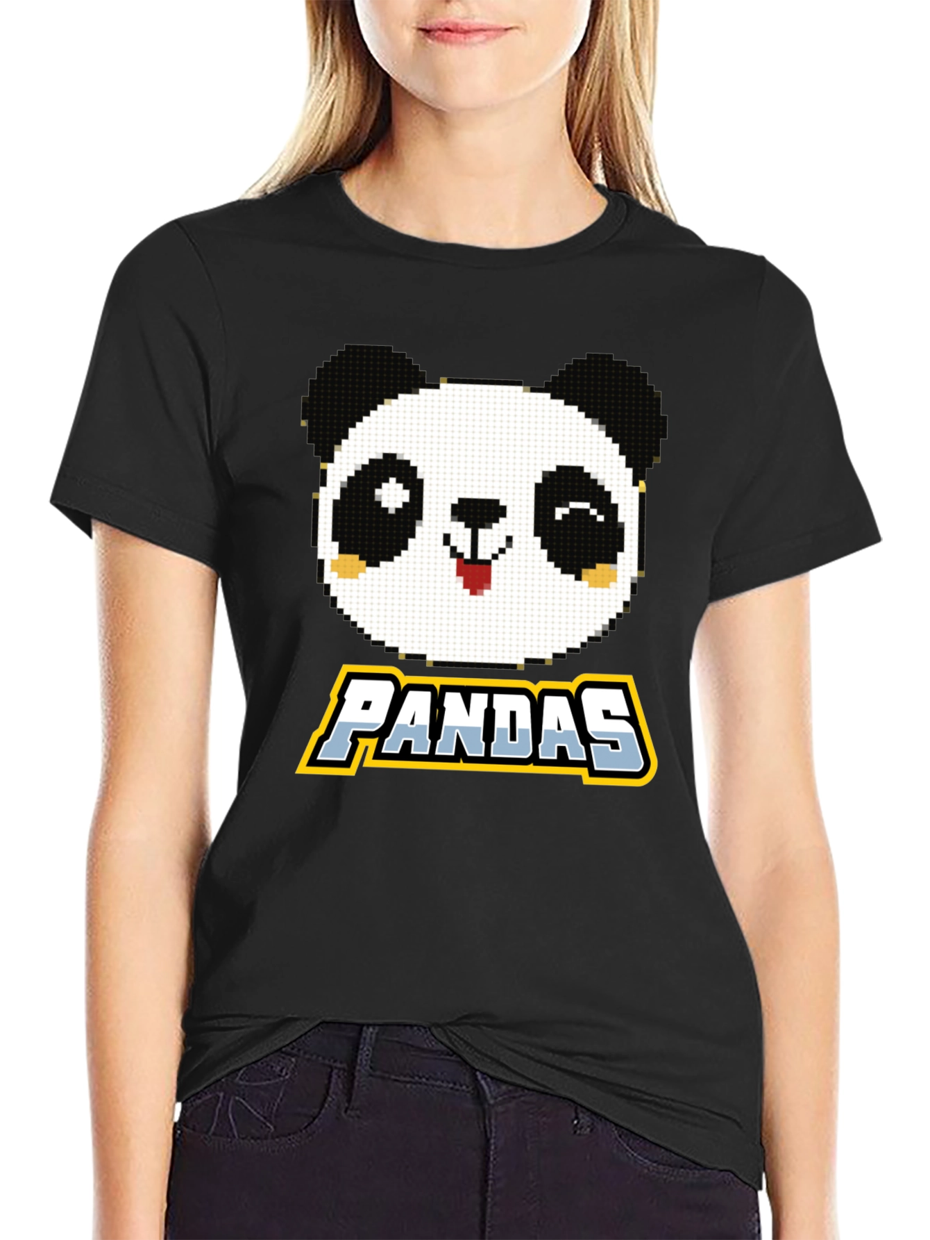 Pixel Panda T-Shirt - Cute Graphic Tee