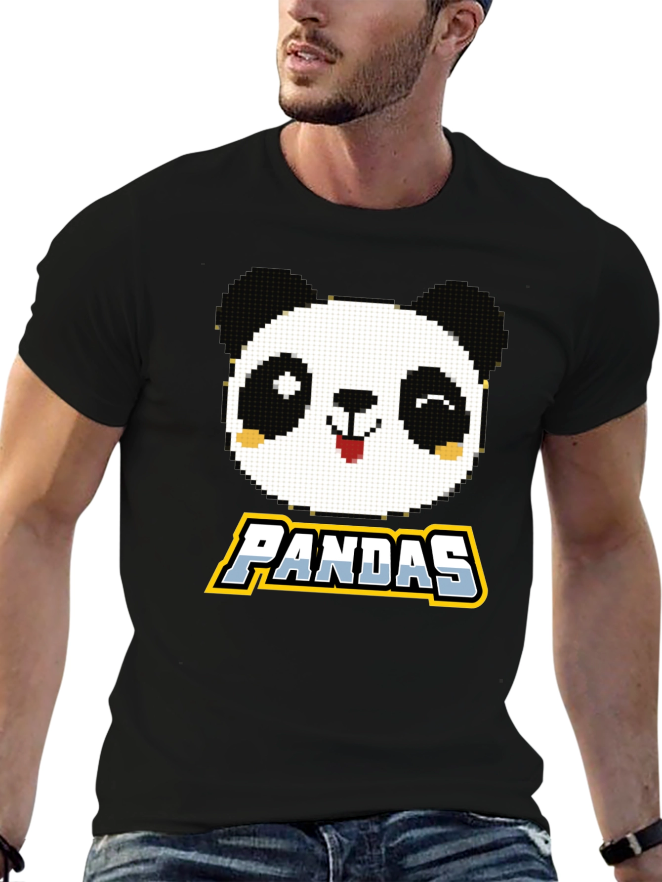 Pixel Panda T-Shirt - Cute Graphic Tee