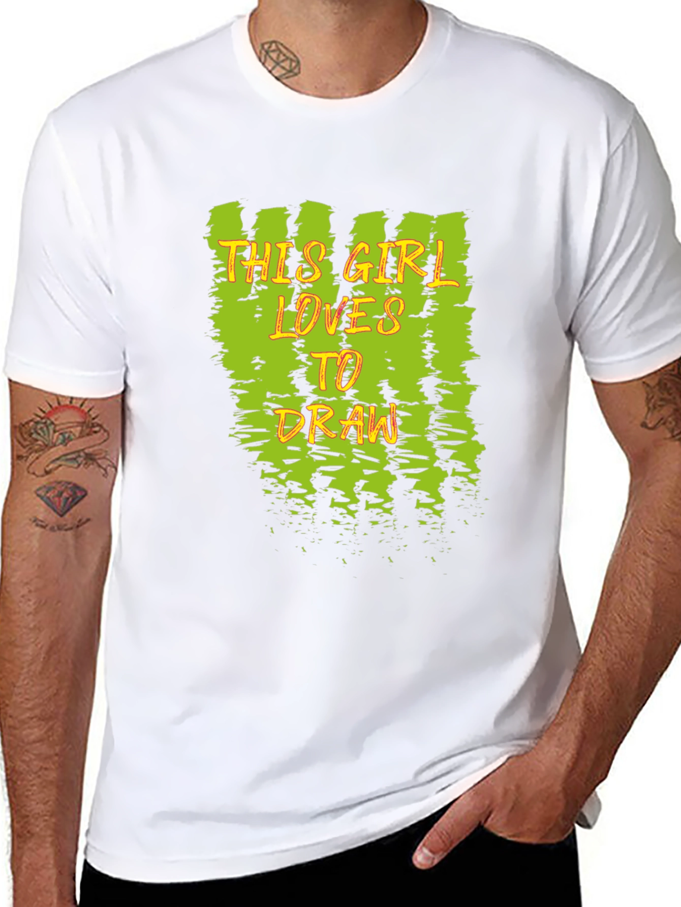 This Girl Loves to Draw Graphic Tee