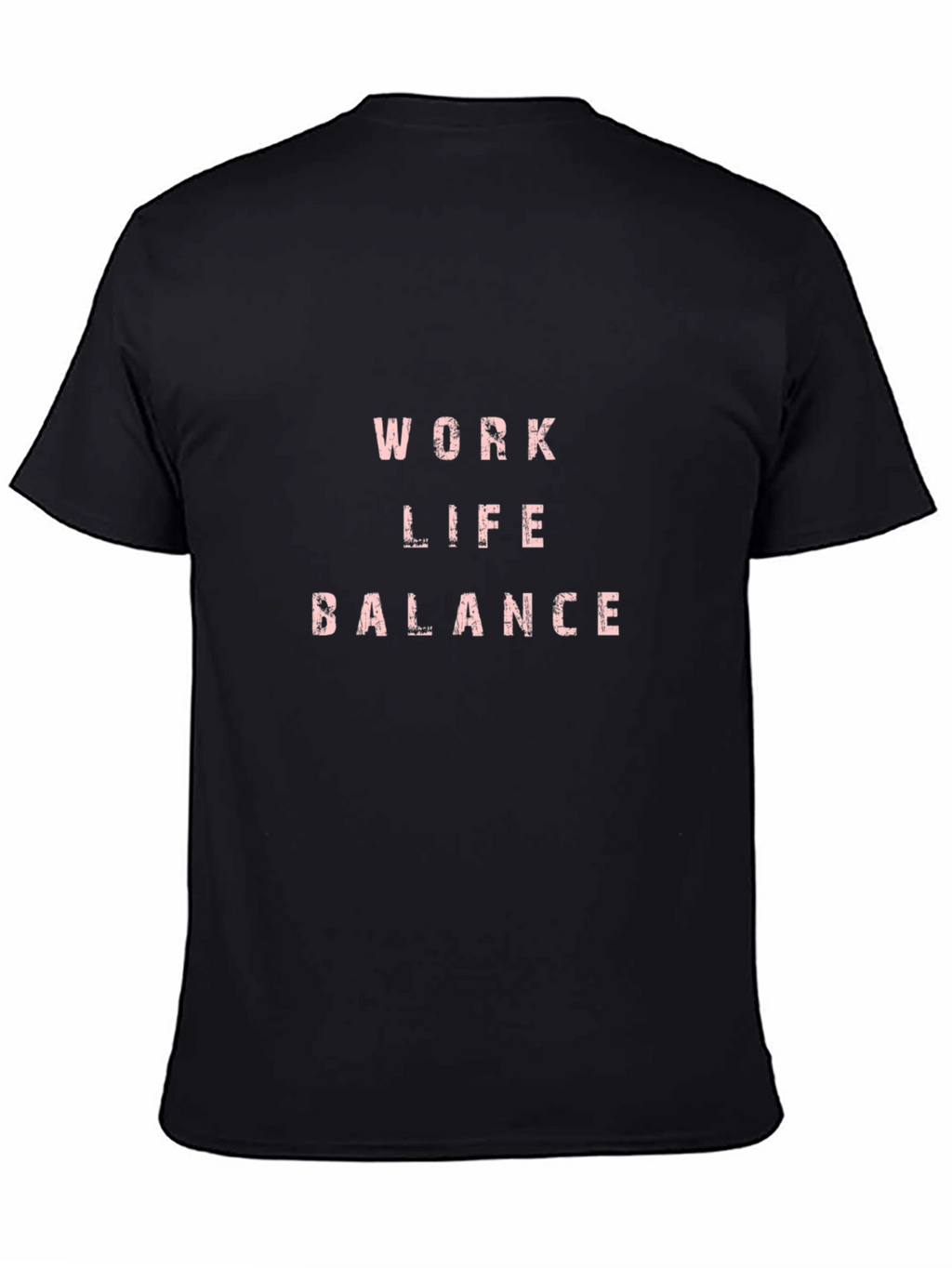 Work Life Balance Black Graphic Tee