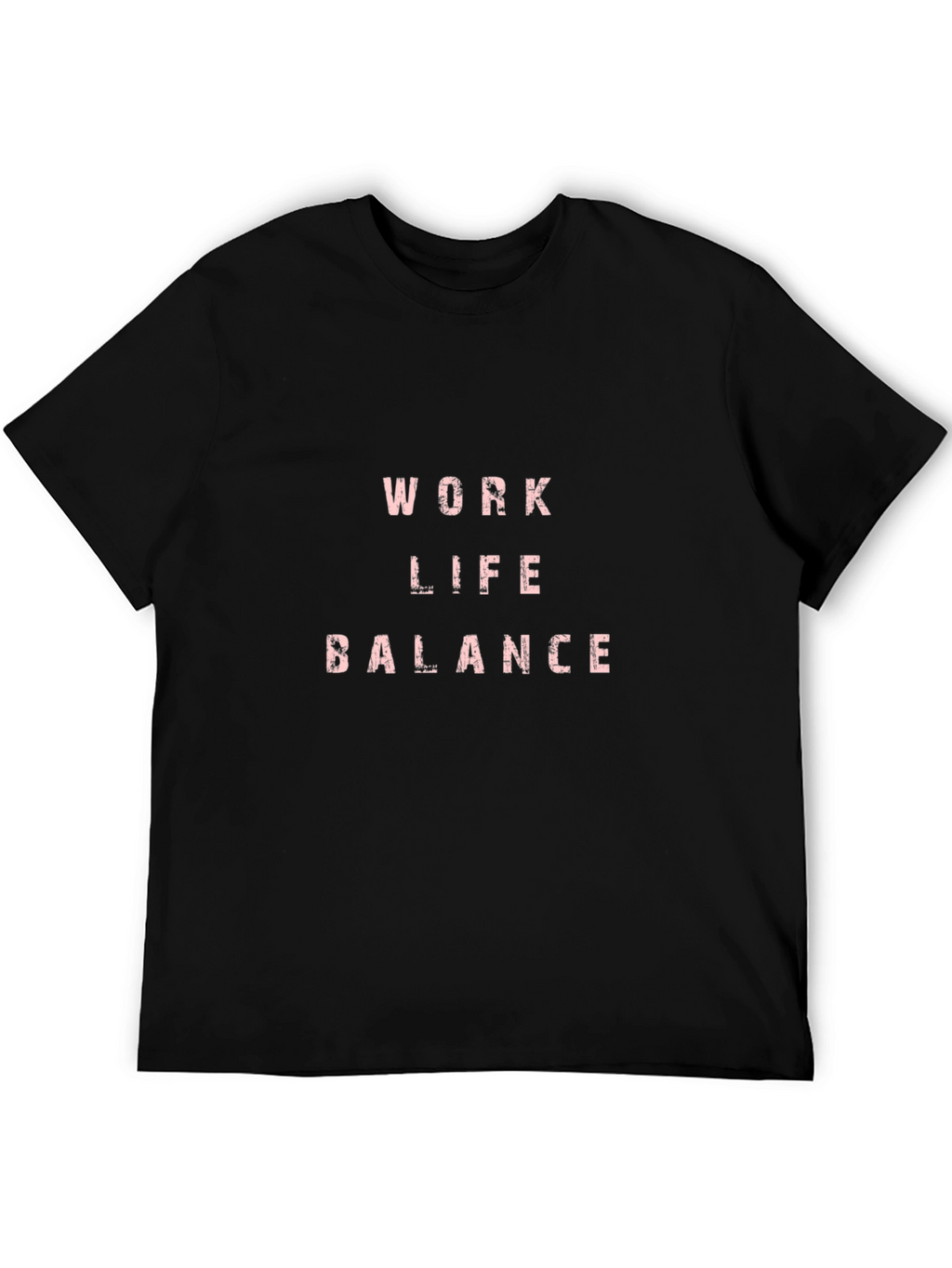 Work Life Balance Black Graphic Tee