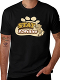 Stay PAWsitive Graphic T-Shirt