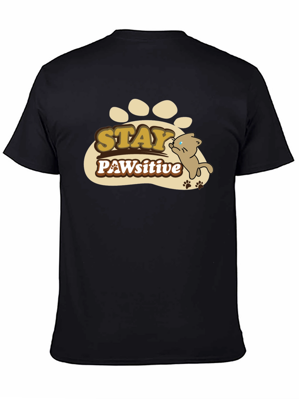 Stay PAWsitive Graphic T-Shirt