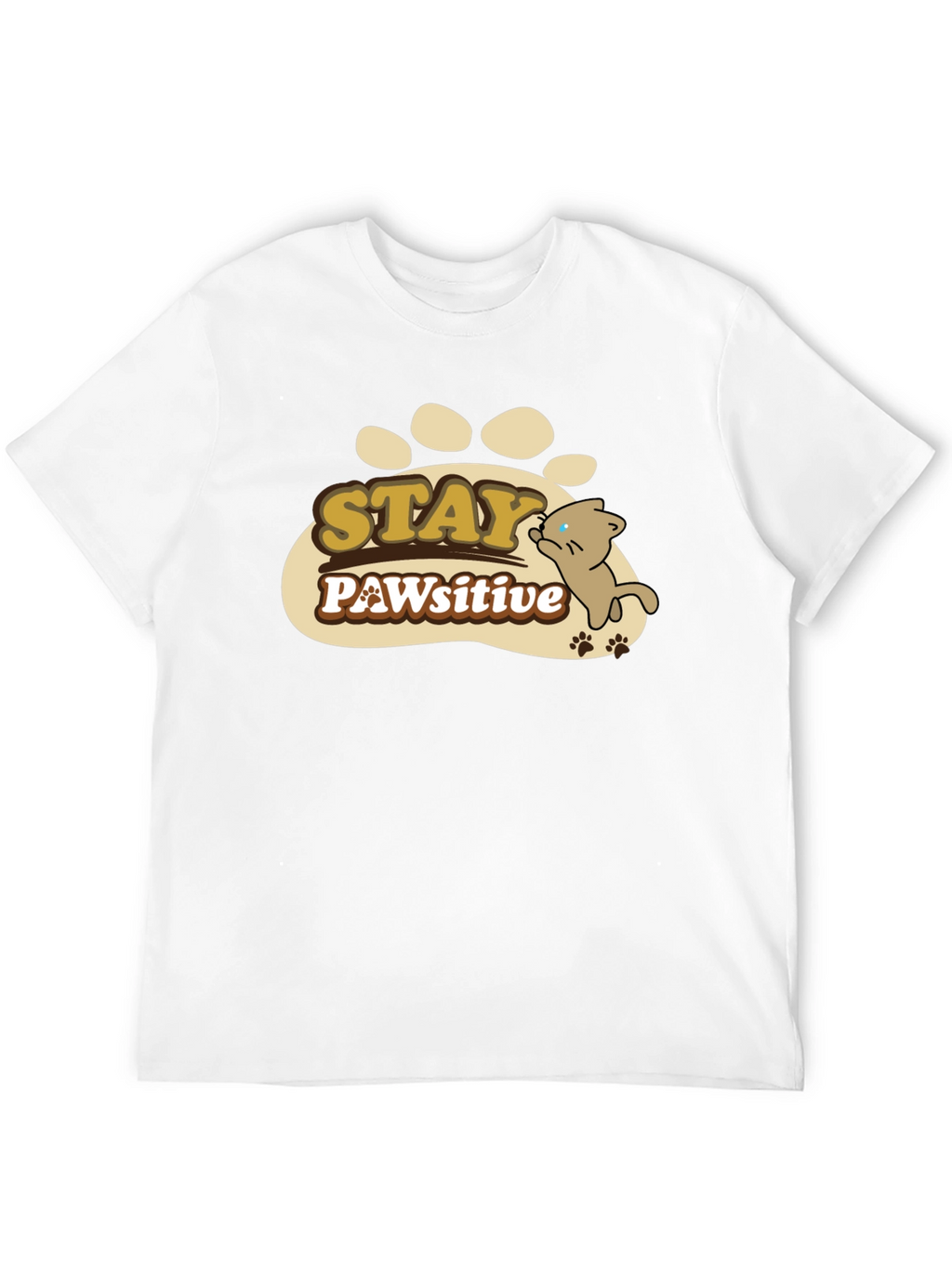 Stay PAWsitive Graphic T-Shirt