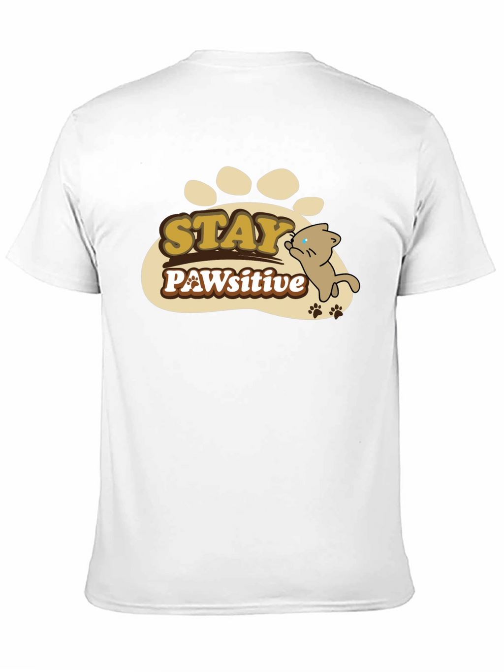 Stay PAWsitive Graphic T-Shirt