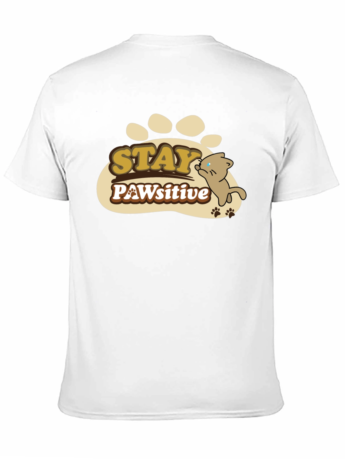 Stay PAWsitive Graphic T-Shirt