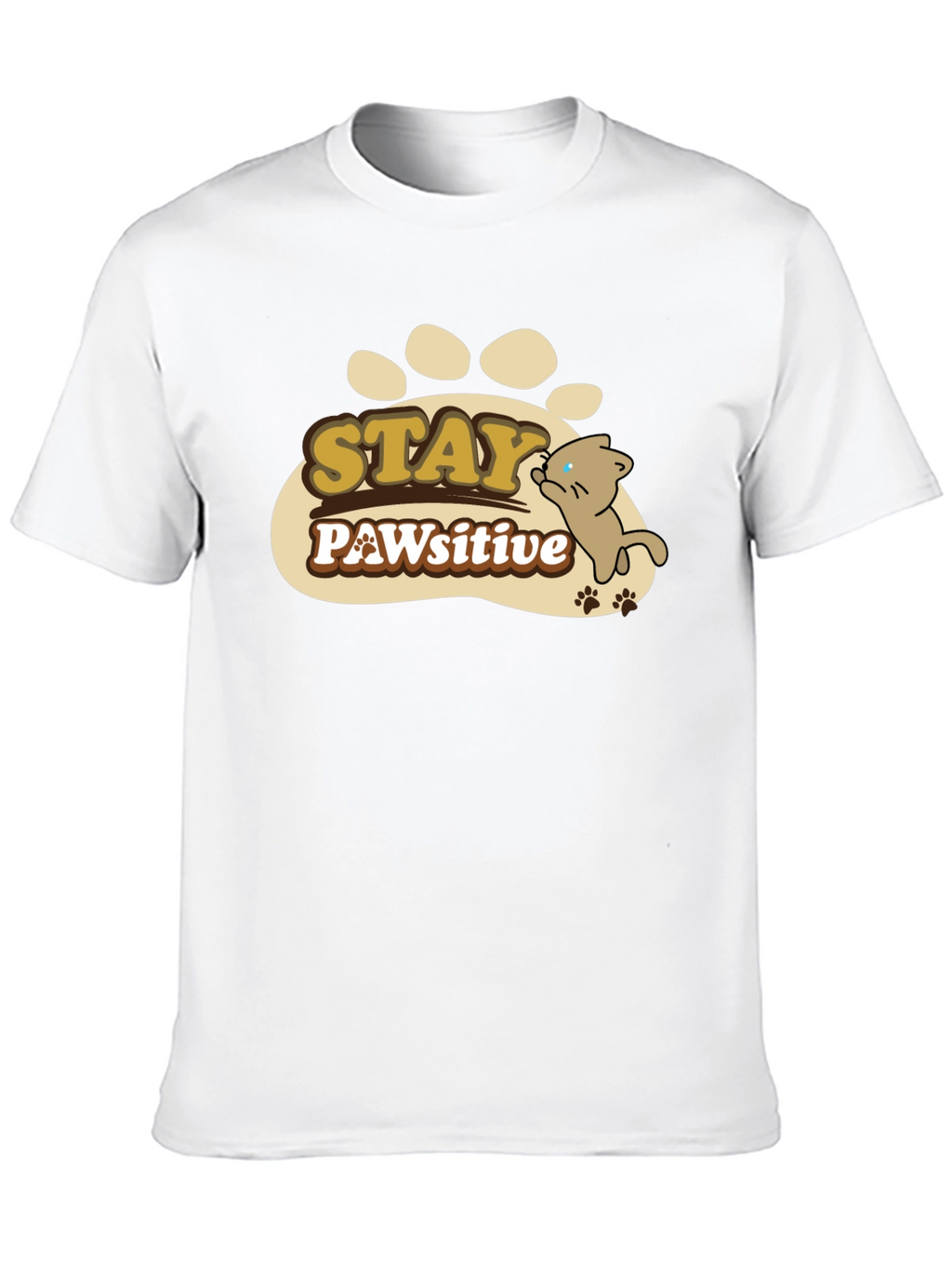 Stay PAWsitive Graphic T-Shirt
