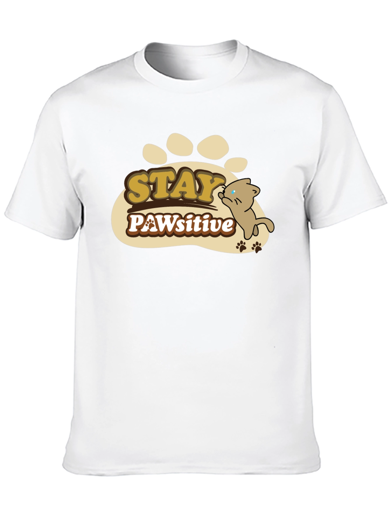 Stay PAWsitive Graphic T-Shirt