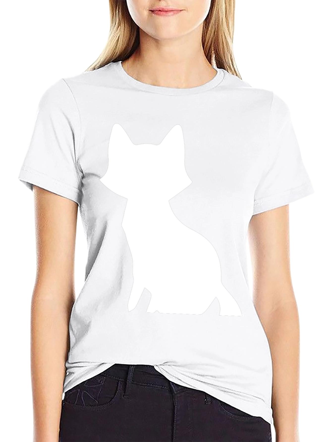 Fox Graphic T-Shirt - Black Cotton Tee