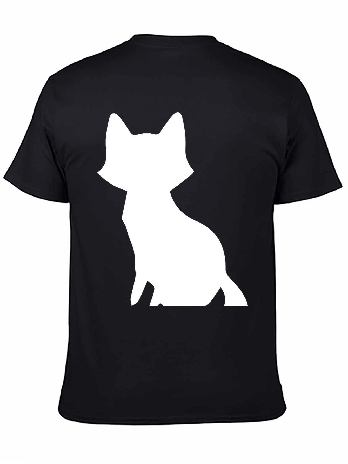Fox Graphic T-Shirt - Black Cotton Tee