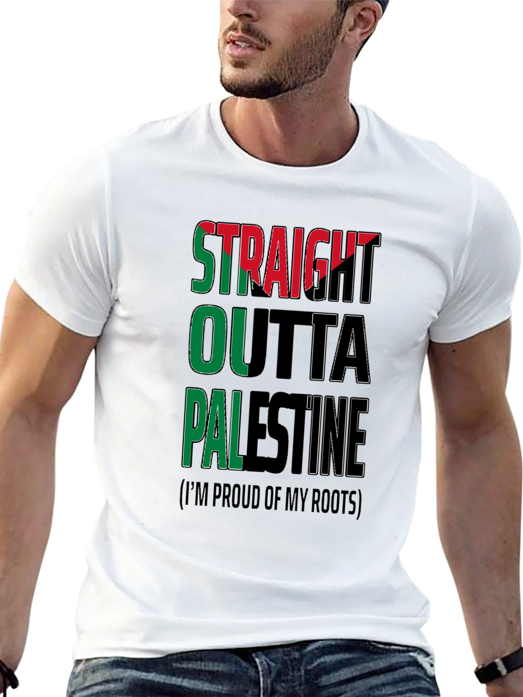 Straight Outta Palestine Pride T-Shirt