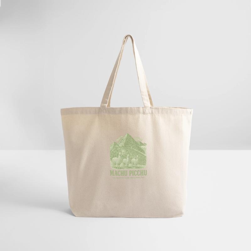 Machu Picchu Vintage Llama Art