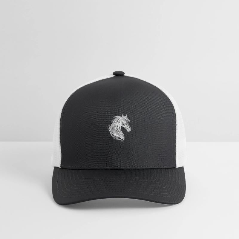 Mare Portrait With Elegant Mane In The Wind