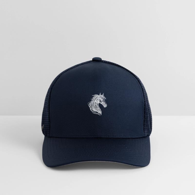 Mare Portrait With Elegant Mane In The Wind