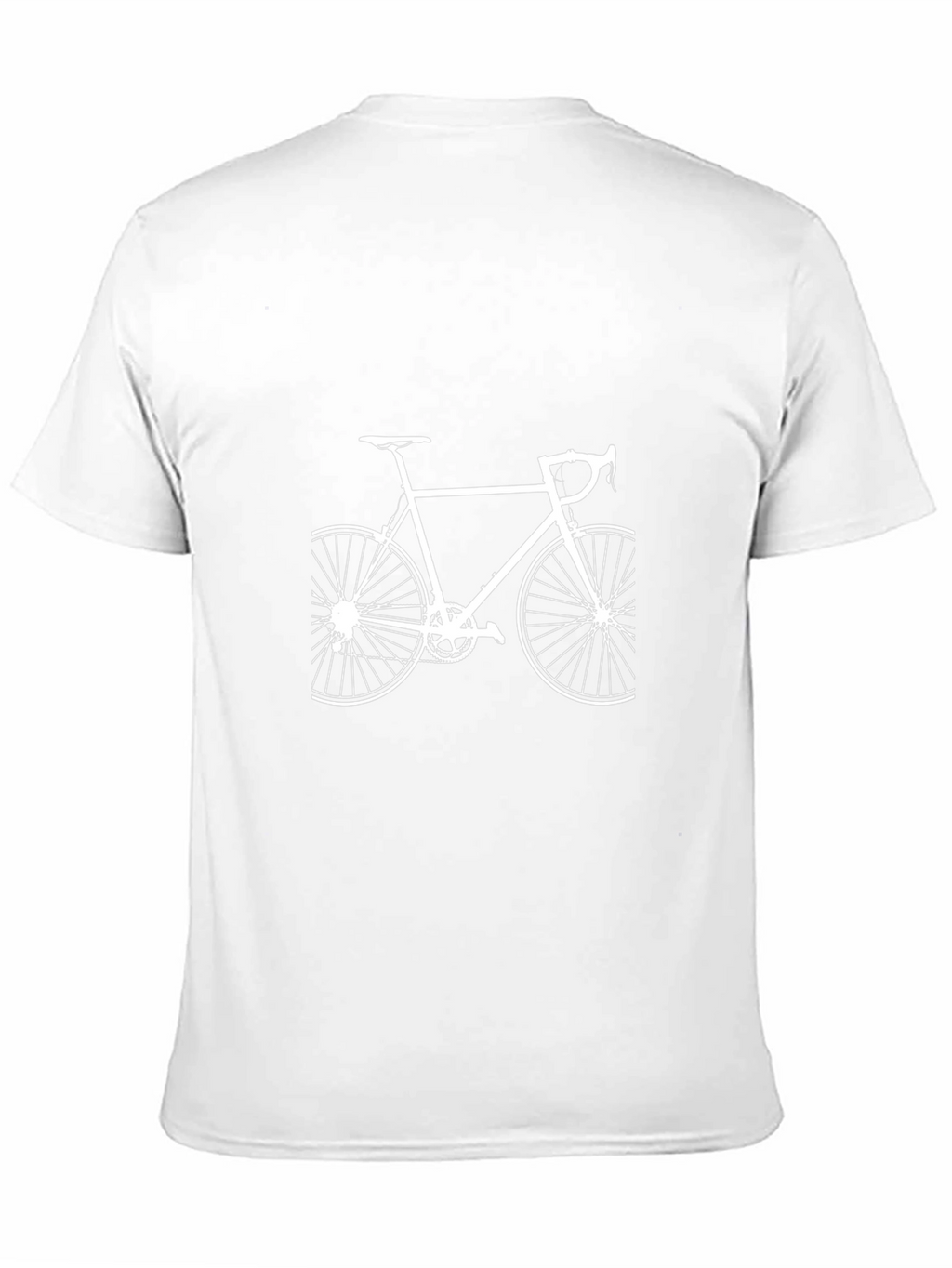 Black T-Shirt with Bicycle Graphic