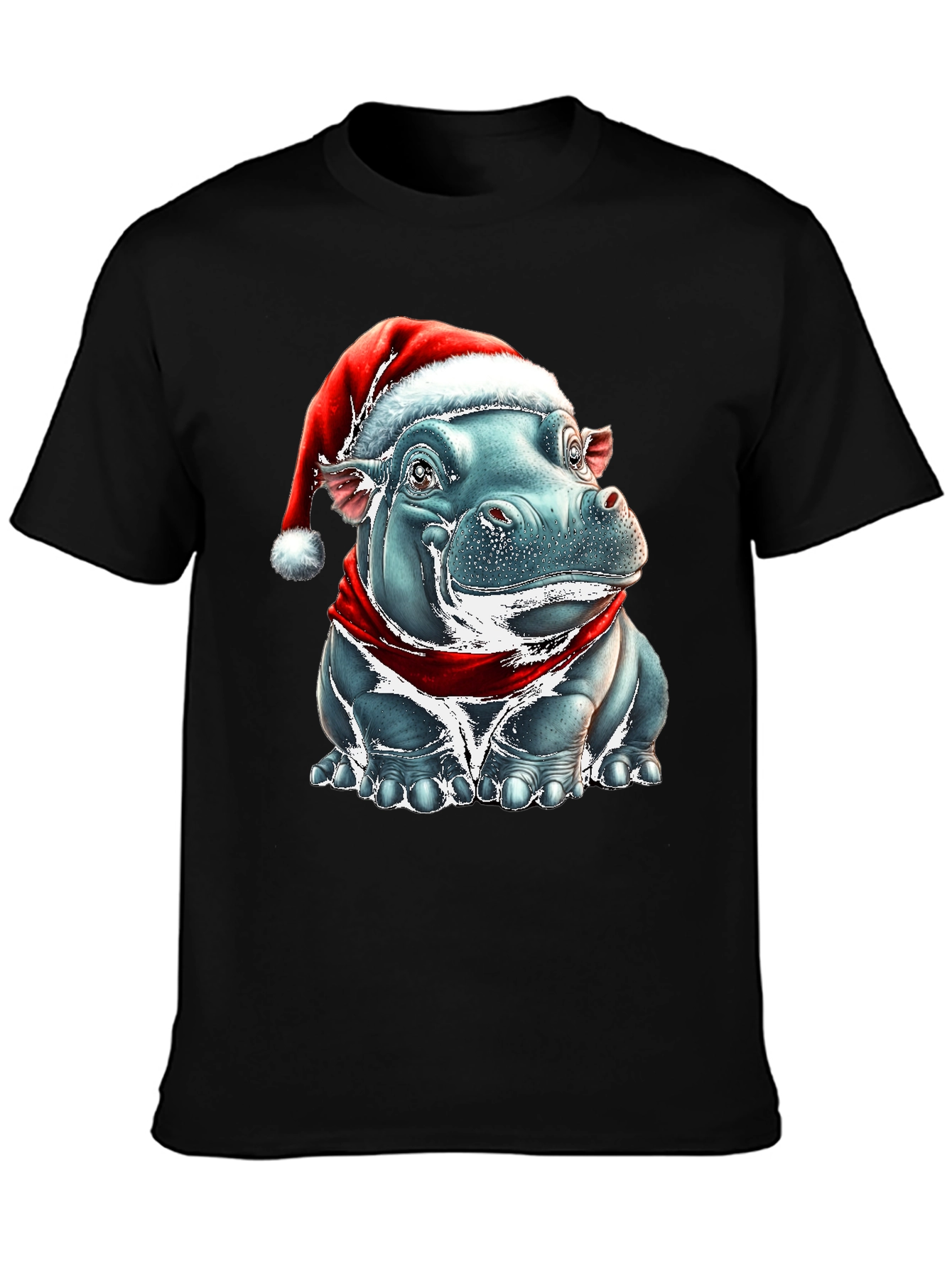Festive Hippo Graphic Tee