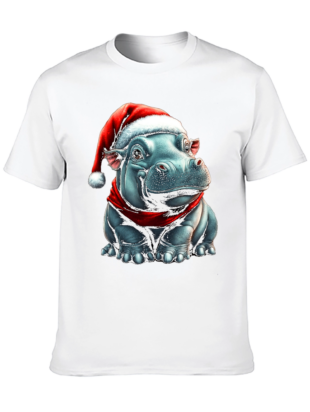 Festive Hippo Graphic Tee