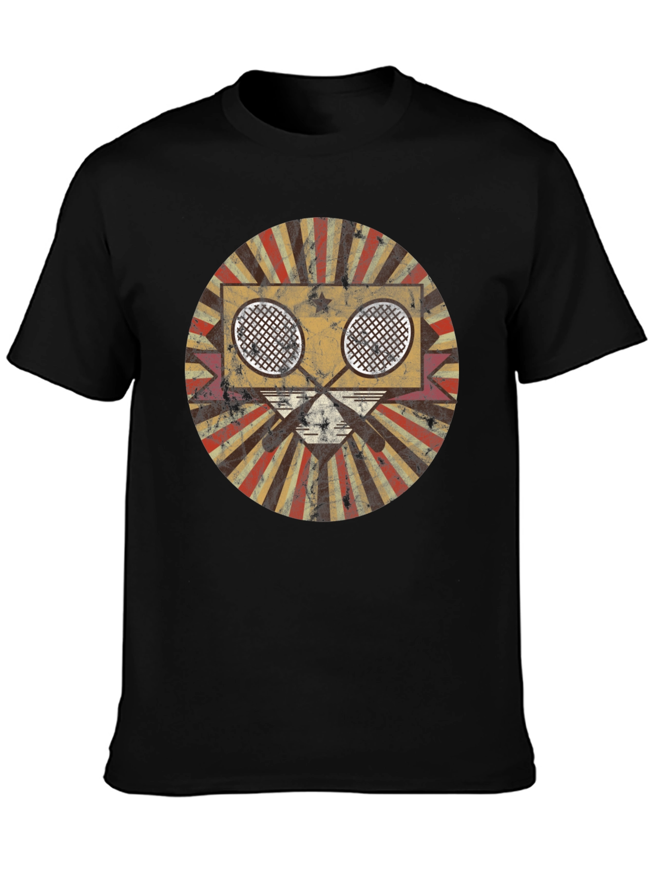 Retro Badminton T-Shirt - Vintage Style Graphic Tee