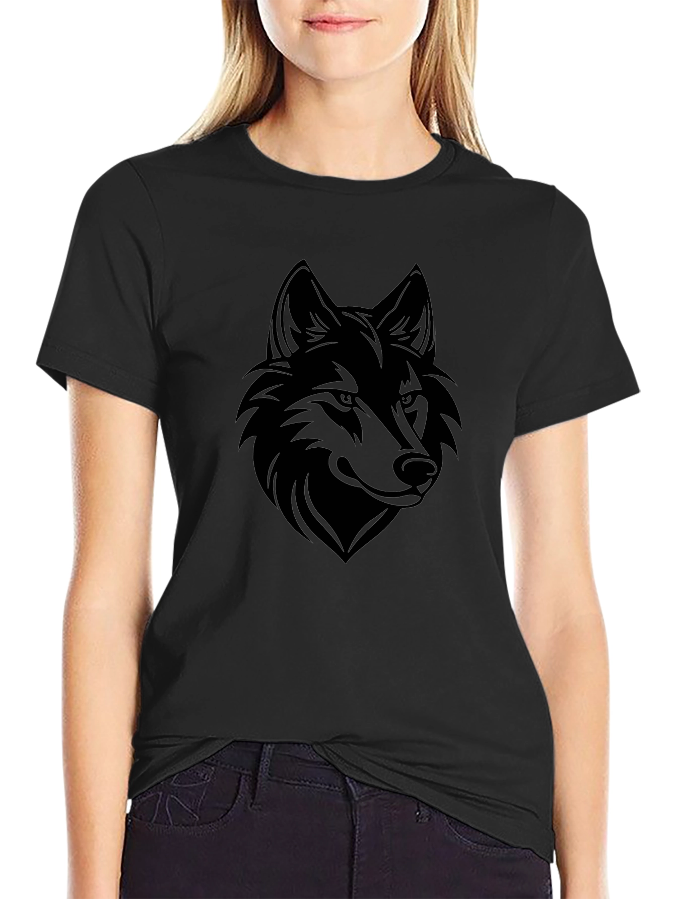 Black Wolf Graphic Tee - Mens
