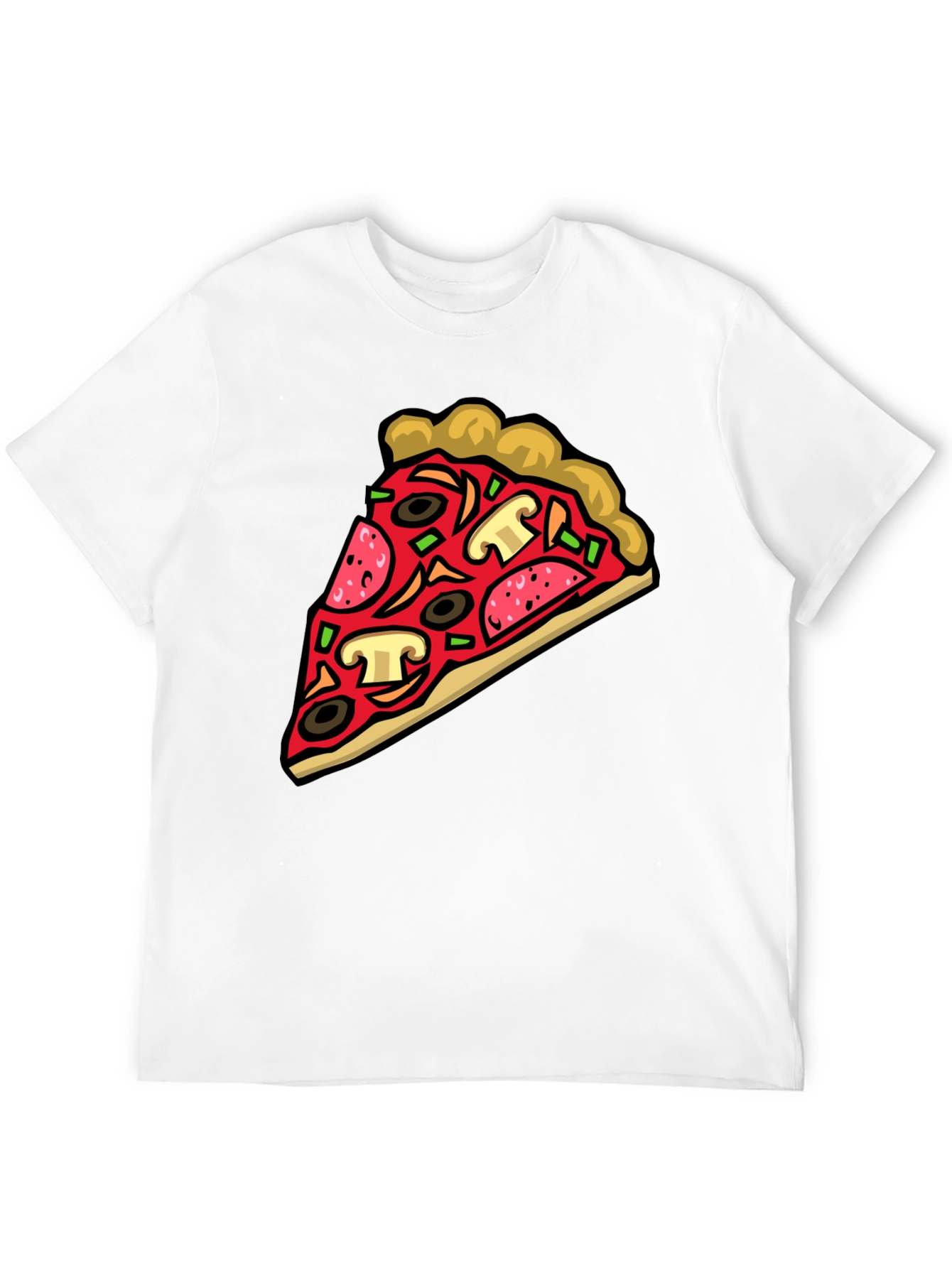 Pizza Slice Graphic Tee - Foodie Fashion