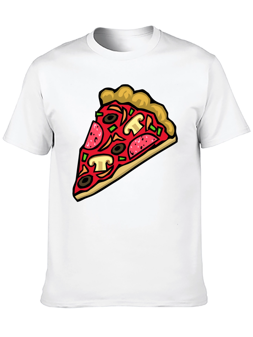 Pizza Slice Graphic Tee - Foodie Fashion