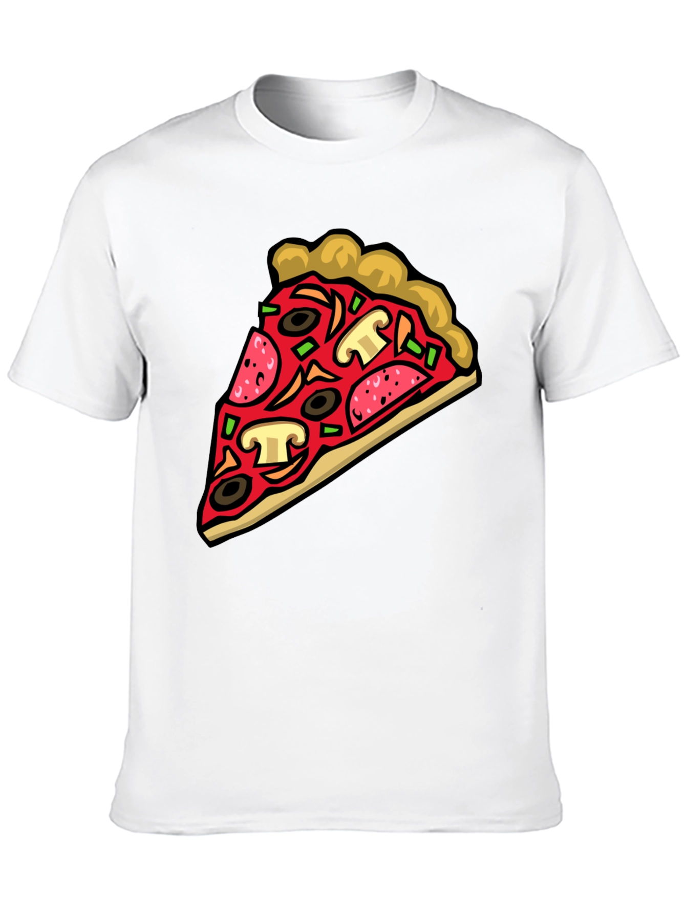 Pizza Slice Graphic Tee - Foodie Fashion