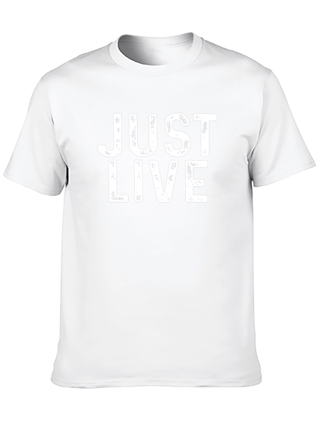 Just Live Graphic Tee - Black Cotton T-Shirt