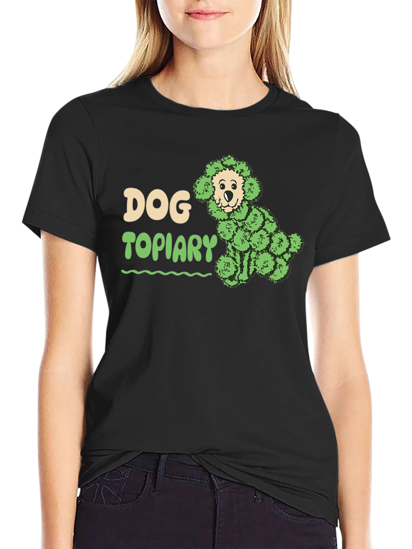 Dog Topiary T-Shirt - Unique Plant Dog Design