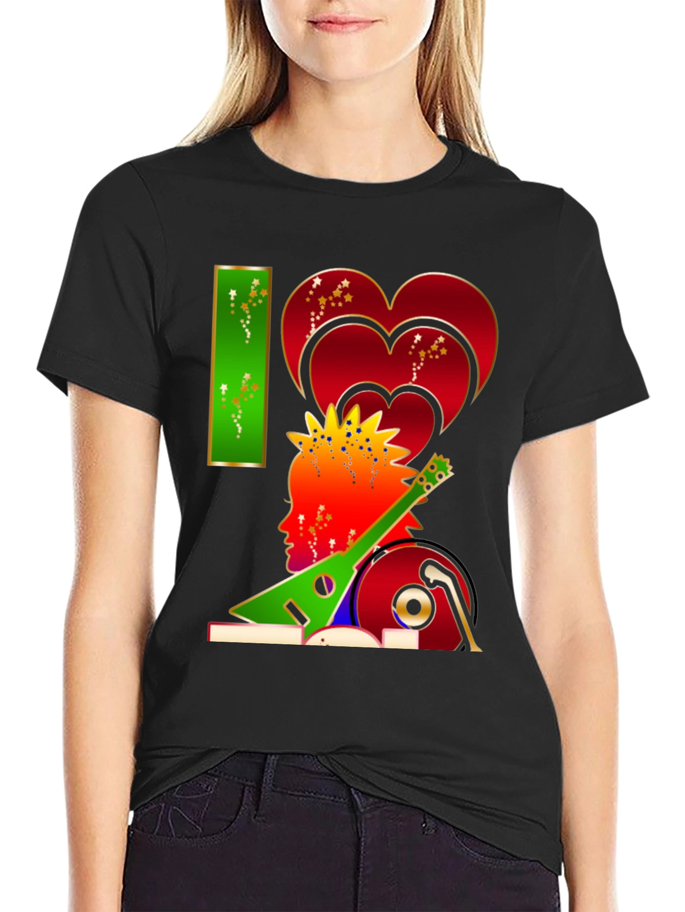 I Love Music Graphic Tee - Stylish Unisex Design