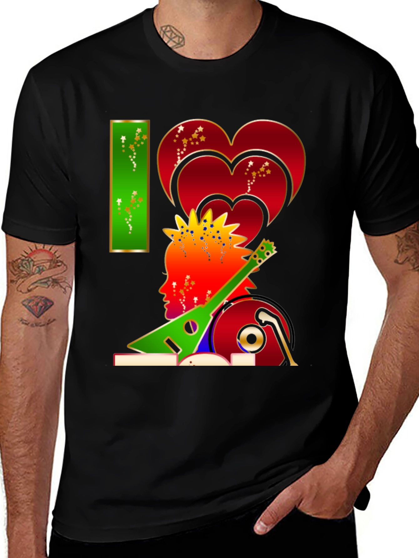 I Love Music Graphic Tee - Stylish Unisex Design