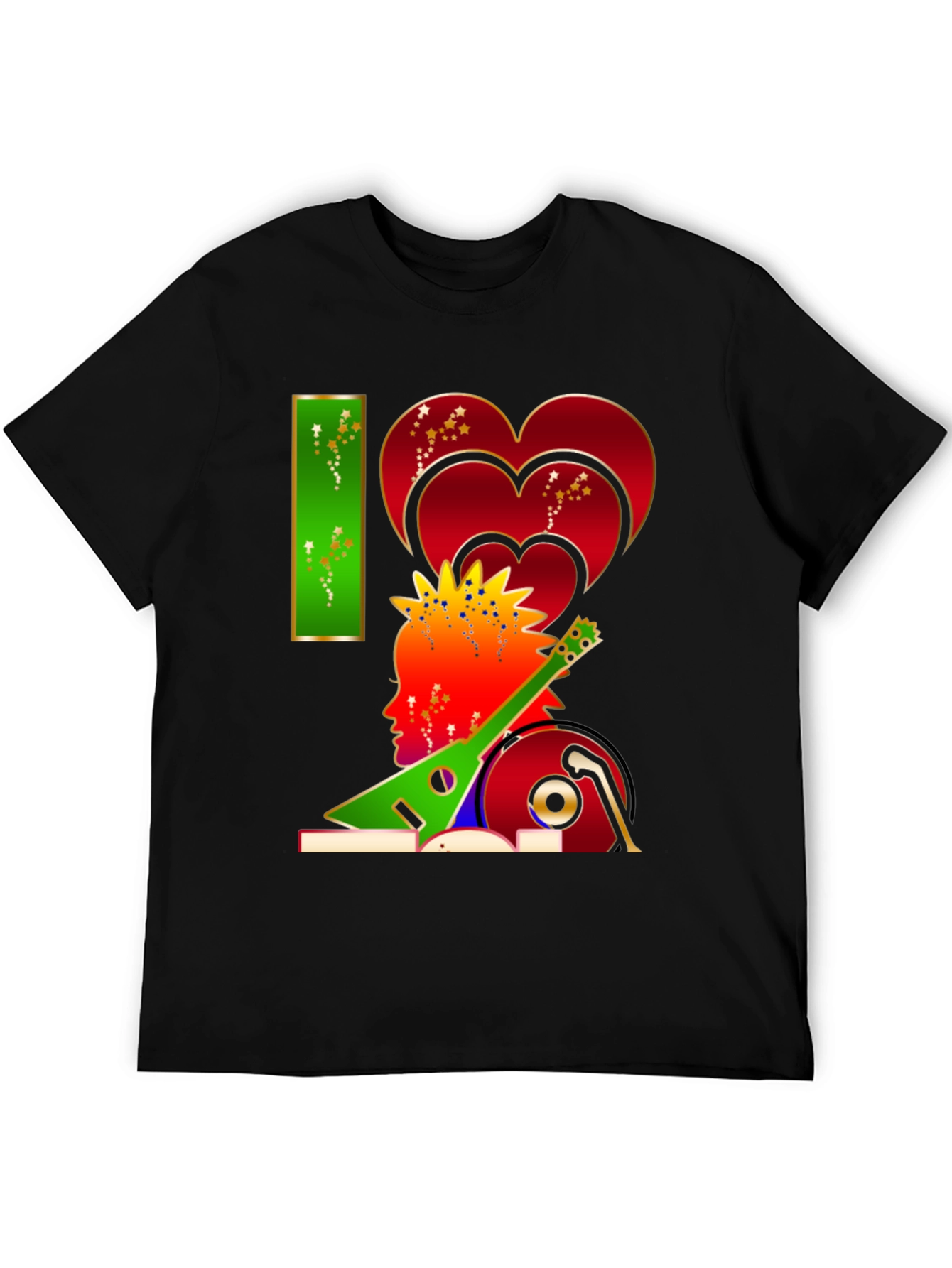I Love Music Graphic Tee - Stylish Unisex Design