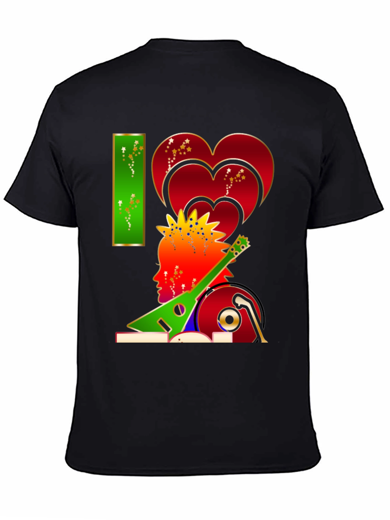 I Love Music Graphic Tee - Stylish Unisex Design