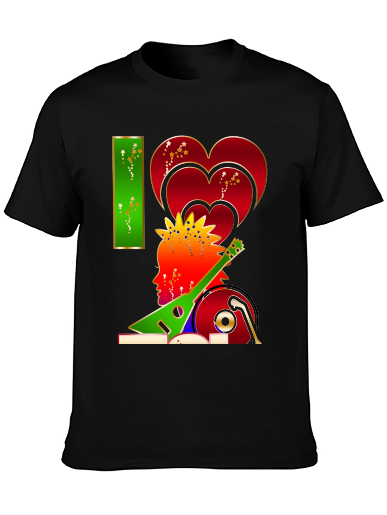 I Love Music Graphic Tee - Stylish Unisex Design