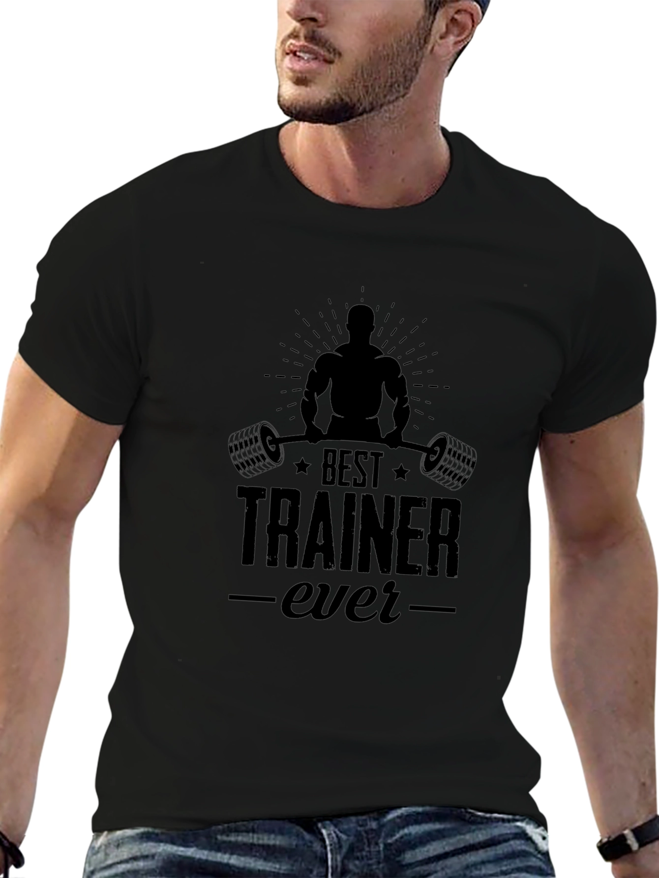 Best Trainer Ever Black Graphic T-Shirt
