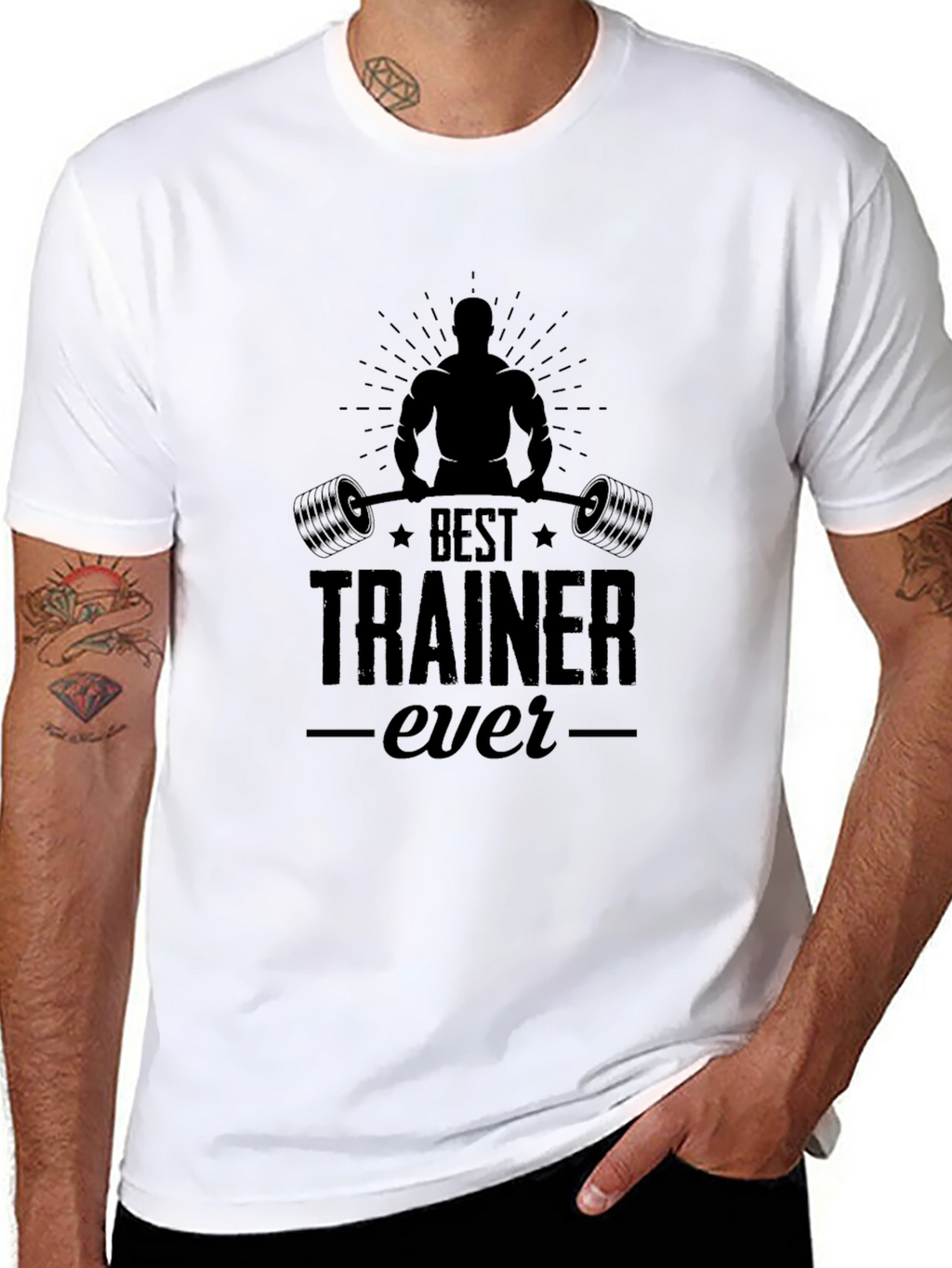 Best Trainer Ever Black Graphic T-Shirt