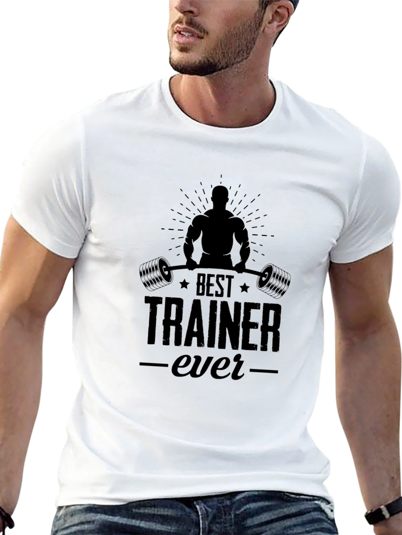 Best Trainer Ever Black Graphic T-Shirt