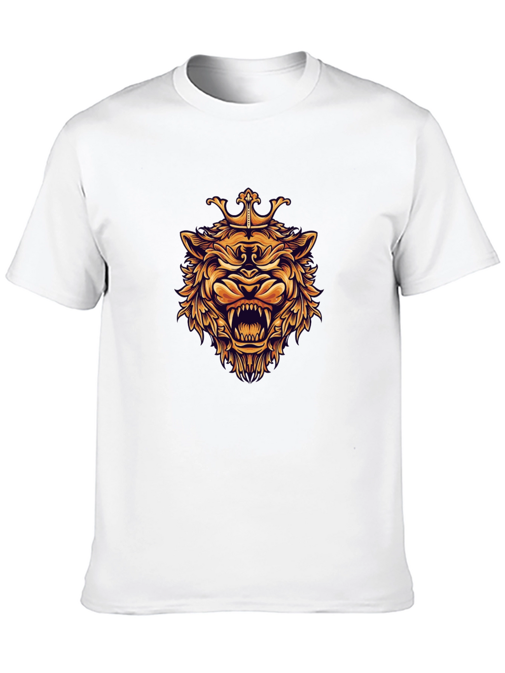 King Lion Graphic Black T-Shirt