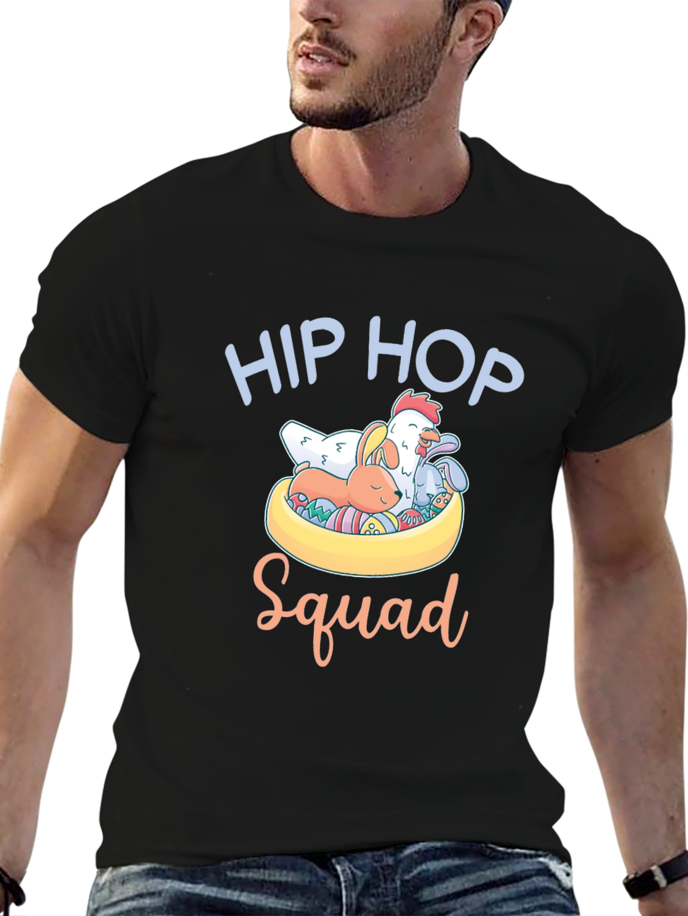 Hip Hop Squad Easter T-Shirt - Cute Animals