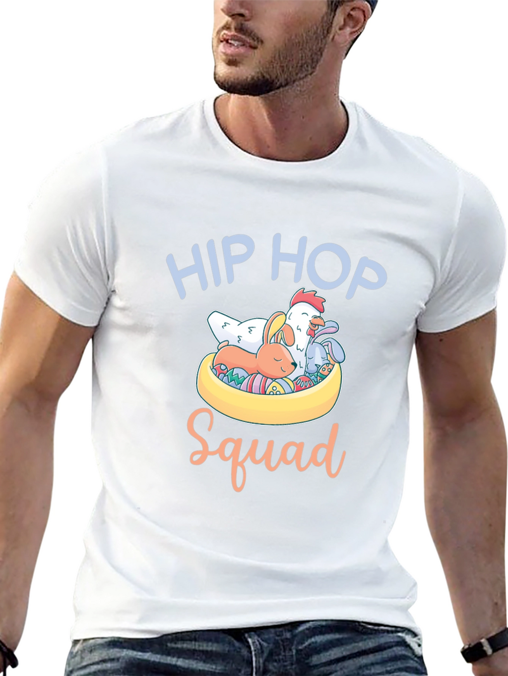Hip Hop Squad Easter T-Shirt - Cute Animals